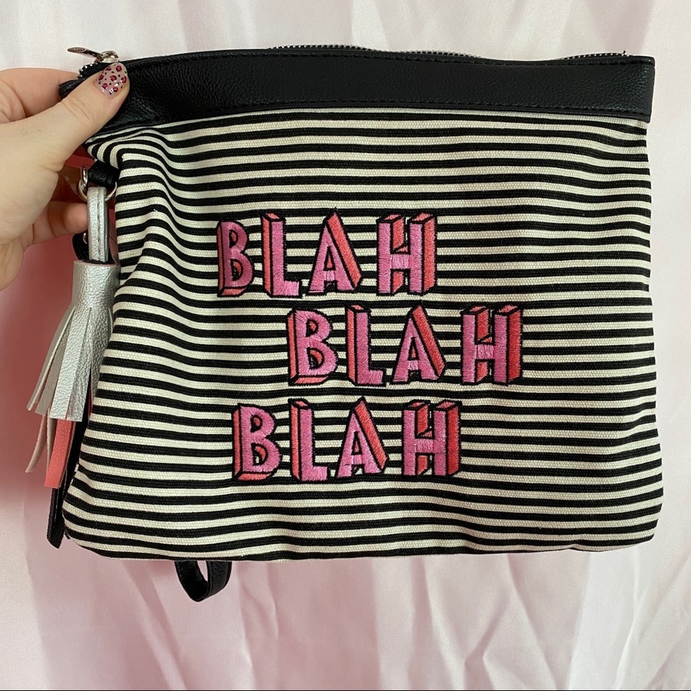 3 FOR $15 No Boundaries Striped Wristlet Pouch, NWT